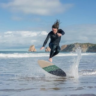 Skimboard 500 Adulto Azul Gris Espuma