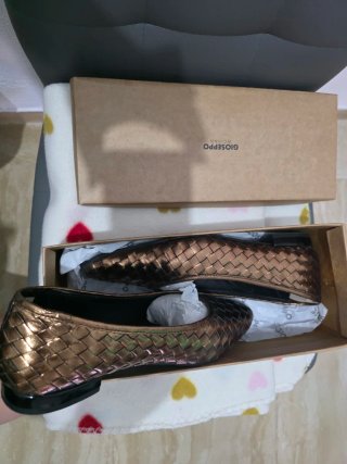 Zapatos planos Gioseppo mujer marrón/dorado