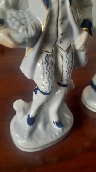 Pareja cerámica figura hombre y mujer