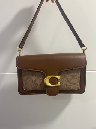 Bolso Coach Marrón y Dorado