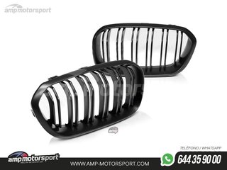PARRILLA DELANTERA LOOK M1 PARA BMW SERIE 1 F20 / F21 2015-2018 NEGRO MATE