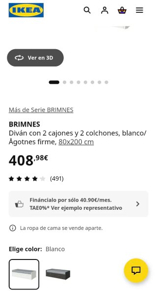 Cama nido Brimnes Ikea