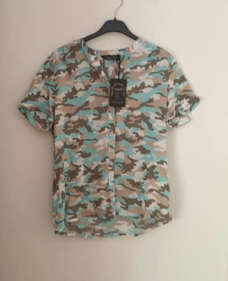 Camisa Sandler We Talla 42 Estampado Camuflaje