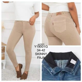 Pantalón Skinny Faja Beige Levi's