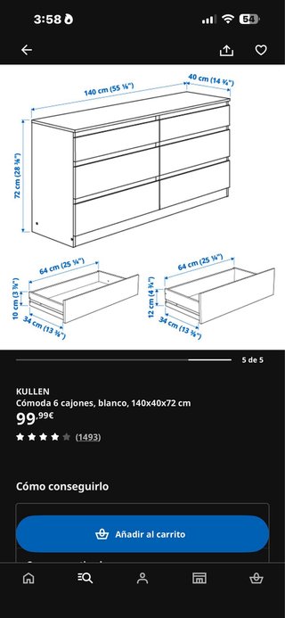 Cajonera Blanca Ikea