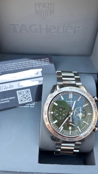 TAG Heuer Carrera Cronógrafo Verde full set 2020