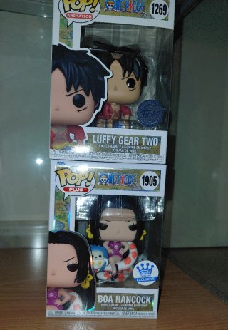 Funko Pop! Luffy Gear Two y Boa Hancock