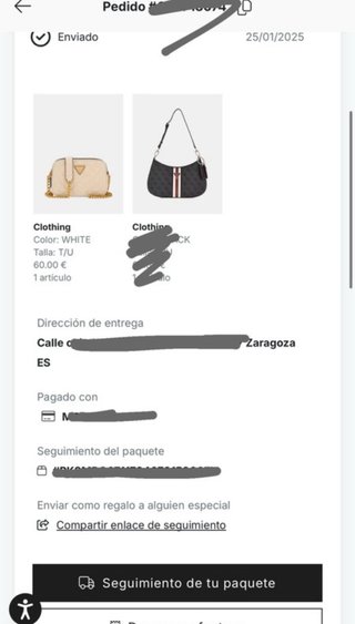 Bolso Guess Beige Dorado