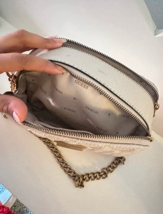Bolso Guess Beige Dorado