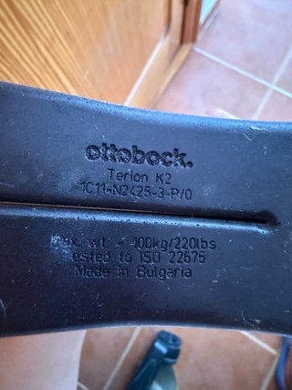 Prótesis pierna Ottobock Terion K2 pie