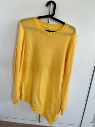 Jersey punto amarillo talla única, irregular