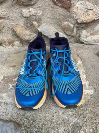 Zapatillas ATOM Shark Trail Running Azul Naranja