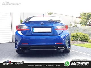 AÑADIDO DE DIFUSOR LEXUS RC 2014-- NEGRO BRILLO