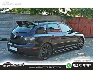 AÑADIDO DE DIFUSOR MAZDA 3 MPS 2006-2008 NEGRO BRILLO
