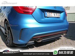 AÑADIDO DE DIFUSOR MERCEDES A W176 2013-2015 NEGRO BRILLO