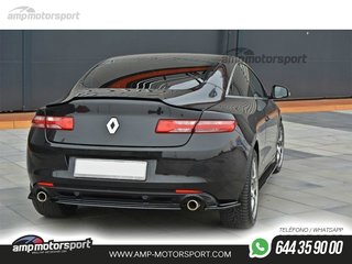 AÑADIDO DE DIFUSOR RENAULT LAGUNA COUPE 2008-2015 NEGRO BRILLO