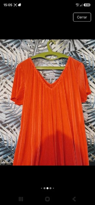 Mono plisado coral