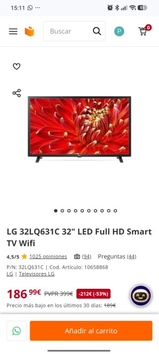 LG 32 Smart TV LED Full HD WiFi