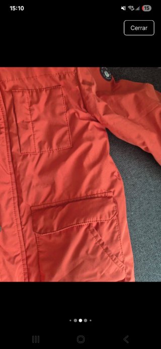 Chaqueta infantil naranja con capucha Mayoral