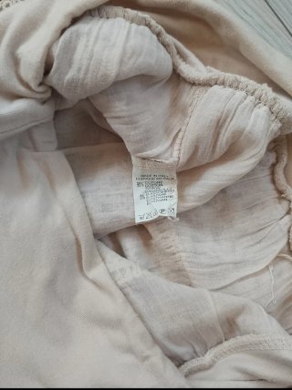 Falda-pantalón encaje beige Talla S/M