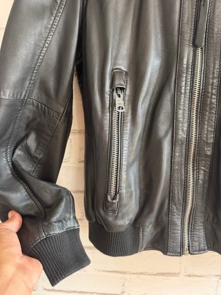 Chaqueta de piel negra Talla S
