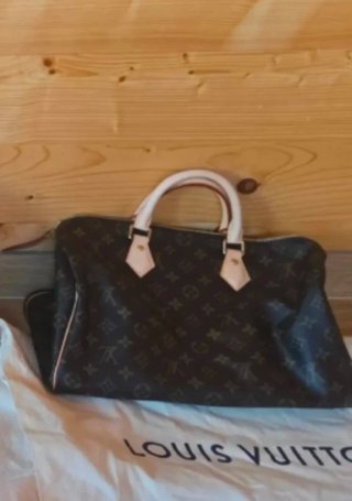 Bolso Louis Vuitton Speedy Marrón Beige