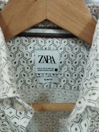 Camisa Zara Estampada Talla S