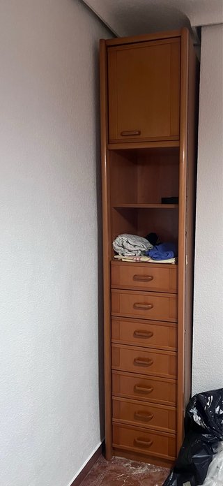 Estantería/mueble de madera con cajones