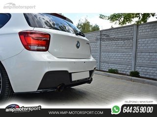 AÑADIDO DE DIFUSOR BMW 1 F20/F21 2011-2015 NEGRO MATE