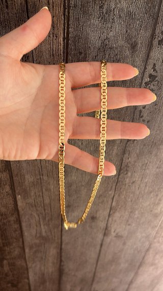 Cadena eslabón estilo versace Chapada en Oro