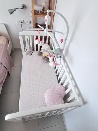 Cuna infantil con colchón 60x120