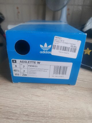 Chanclas Adidas Adilette Rojas Lunares