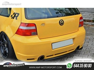 AÑADIDO DE DIFUSOR VW GOLF MK4 R32 1997-2003 NEGRO MATE