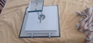 Lámpara de techo plafón cuadrada cristal y metal