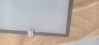 Lámpara de techo plafón cuadrada cristal y metal