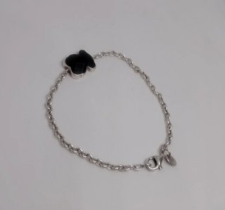 Pulsera Tous Oso Negro Plata y Ónix