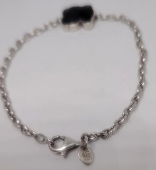 Pulsera Tous Oso Negro Plata y Ónix