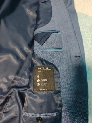 Traje Pedro del Hierro Azul Talla 58