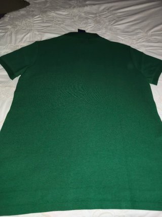 Polo Ralph Lauren Verde con Logo Morado