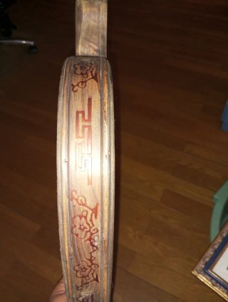 Bandeja vintage bambú y madera