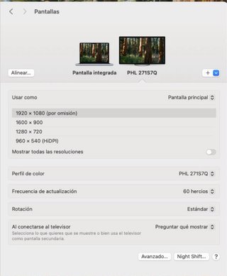 Monitor Philips 27 IPS Full HD Regulable negro