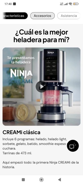 Heladera Ninja CREAMi Clásica