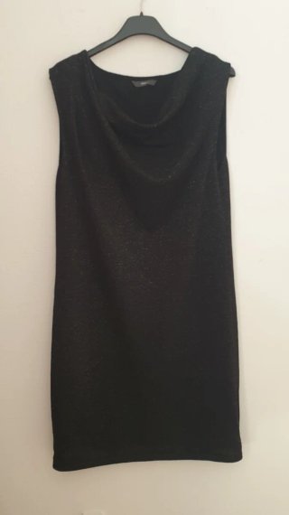 Vestido negro lentejuelas talla L