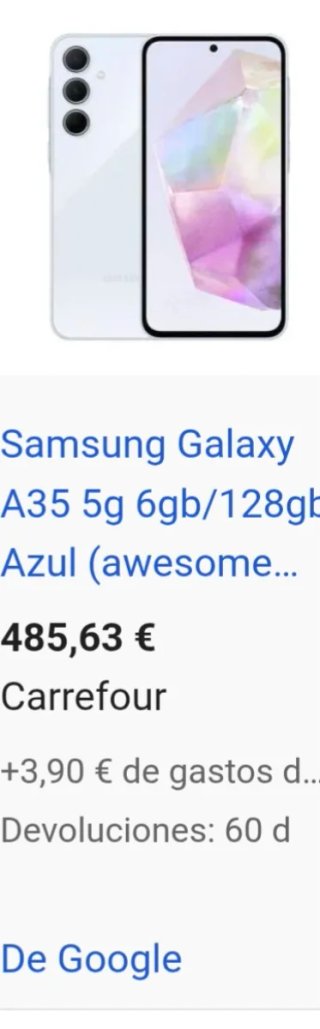 Samsung Galaxy A35 5G 128GB Azul