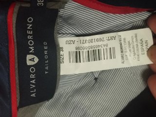 Traje azul Álvaro Moreno