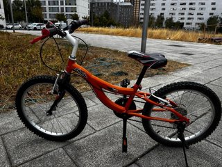 Bicicleta infantil naranja