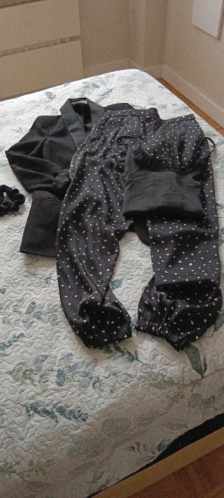 Conjunto 3 piezas negro y blanco