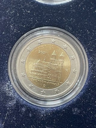 2 Euros Alemania 5 Cecas Diferentes Años