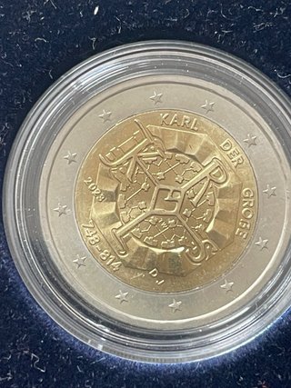 2 Euros Alemania 5 Cecas Diferentes Años