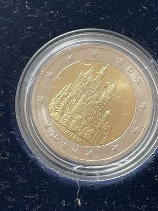 2 Euros Alemania 5 Cecas Diferentes Años